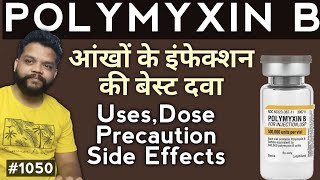 Polymyxin B Eye Drop amp Ointment Uses Precautions amp Side Effects In Hindi  Best Eye Antibiotics [upl. by Maupin790]