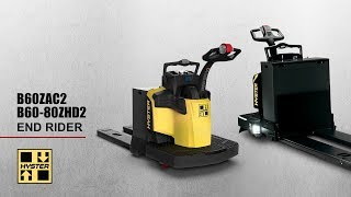 Hyster B60ZAC2 B6080ZHD2 End Rider Pallet Jack [upl. by Aicelef]