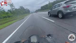 Metzeler M9 Slipped On Straight Road [upl. by Aizti]