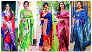 Latest silk Saree Design  Designer Silk Sarees  Silk Saree Ideas  Silk Sarees saree sarees [upl. by Ayatnahs]