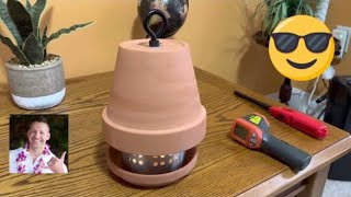 How To Make Your Own Clay Pot Heater heat staywarm poweroutage [upl. by Sharline]