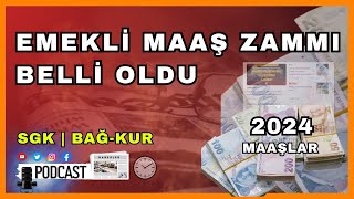 En düşük emekli maaşı belli oldu açıklandı Emekli maaşı zammı SGK ve Bağkur hak sahipleri [upl. by Ailedua466]