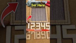 How to set all number in the framemini wood toywood working art skillshand craft ideas shorts [upl. by Pesek231]