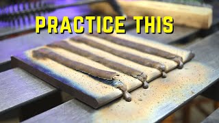 7018 Stick Welding Practice Does the WEAVE Make a Difference [upl. by Macnamara242]