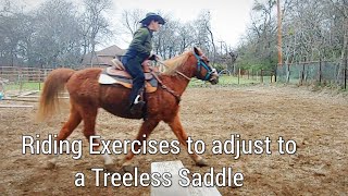 Hilason Treeless Western Saddle trial  Riding Exercises to establish a better seat [upl. by Eddi]