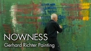 Gerhard Richter Painting watch the master artist at work [upl. by Vanda]