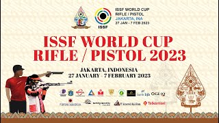 10m Air Rifle Men Finals  2023 Jakarta INA  ISSF World Cup RiflePistol [upl. by Amlus]