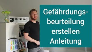 Gefährdungsbeurteilung erstellen Anleitung Praxisbeispiel Erklärung [upl. by Bobbee]