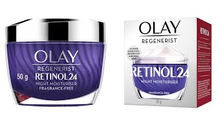 Olay Regenerist Retinol24 Night Moisturiser 28 Days Update [upl. by Cointon682]