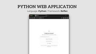 Python Web App UI  Reflex Tutorial [upl. by Benilda]