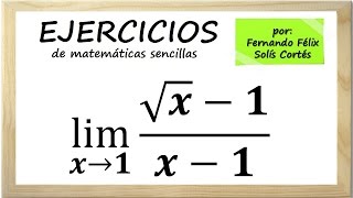 Ejercicios sobre limites algebraicos de funciones Ejemplo 5 [upl. by Arrak560]