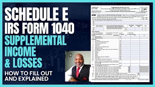 Schedule E Explained  IRS Form 1040  Supplemental Income and Losses [upl. by Gustav]