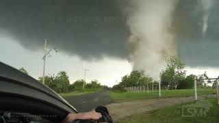 05092016 Wynnewood OK  Stock Footage of Extreme Footage of a Destructive EF4 Tornado [upl. by Anaugal]