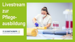 Pflegeausbildung der St Elisabeth Gruppe – Fragen und Antworten im Livestream [upl. by Yllop]