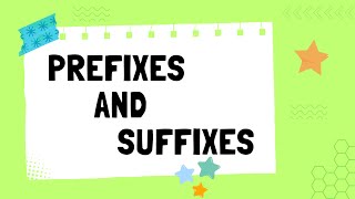 Prefixes and Suffixes  English Grammar  The Study Corner  prefixes suffixes grammar [upl. by Lefty961]