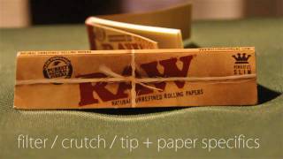 How to Roll a Filter  Crutch  Tip for your Joint  Paper and Filter Specifics [upl. by Berkman]