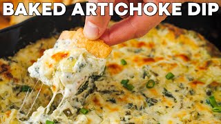 CrowdPleasing Baked Spinach Artichoke Dip  Quick amp Delicious Holiday Recipe [upl. by Aliak]