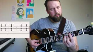 How to play  Cariba  Wes Montgomery TABS [upl. by Tomasine]