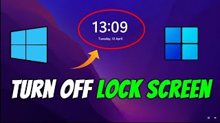 How to Disable Lock Screen in Windows 1110 [upl. by Ecnesse710]