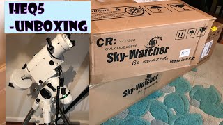 SkyWatcher HEQ5 Pro Synscan Equatorial Mount Unboxing and Assembly [upl. by Sherj]