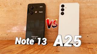 Redmi Note 13 vs Galaxy A25 Ultimate Budget Phone Battle [upl. by Aicelav]