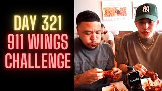 I challenged Peaks100 to eat the SPICIEST WINGS in the DMV [upl. by Annawik288]