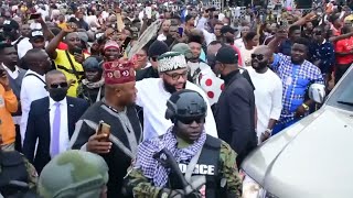 WATCH THE ARRIVAL OF A BILLONIARE EMONEY AT OBI CUBANA MOTHERS BURIAL CEREMONY [upl. by Teodoro]