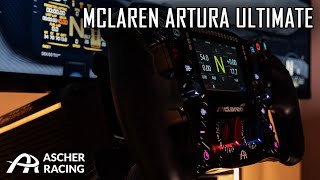 Ascher Racing McLaren Artura Ultimate Steering Wheel  ACC Review link in the desctiption [upl. by Yreffej361]