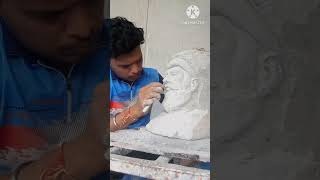 Chhatrapati Shivaji Maharaj Portrait SculptureSiporex Stone Carving [upl. by Lorelie]