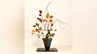 池坊花藝 立花新風體 插法示範 RIKKA SHIMPUTAI  Ikebana Ikenobo Art of Japanese Floral Arraignment｜MILLY老師池坊花藝展示 [upl. by Raimondo]