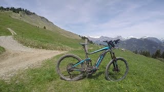 Descente du Mont Joly à la croix au dessus ST Gervais Mont Blanc Giant full e 0 pro 2017 [upl. by Merola414]