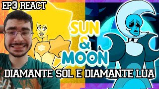 DIAMANTE SOL E DIAMANTE LUA  Diamante Magenta AU 3 Hora Cartoon React [upl. by Nordgren705]