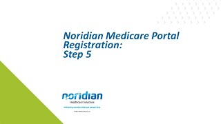 Noridian Medicare Portal Registration Step 5 [upl. by Boggs]