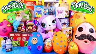 Play Doh Eggs Surprise Toys Videos Kidrobot BFF Marvel Vinylmations Little Mermaid Toy Surprise DCTC [upl. by Eelyab]