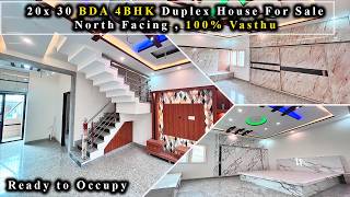 BDA North Facing 4 BHK Triplex house for sale in Bangalore  Direct Owner  👌Interior design 👌😍 [upl. by Eldreeda]