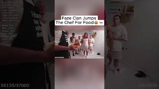 Faze Clan Jumps The Chef For Food😂💀faze shorts viral trending fyp [upl. by Genet]