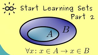 Start Learning Sets 2  Predicates Equality and Subsets [upl. by Yecies]