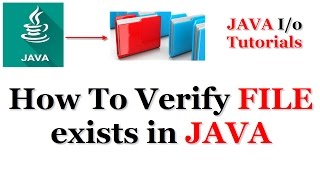 Java Tutorials  How to verify file exists in java [upl. by Dinah]