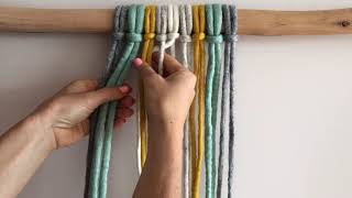 How to weave  continuous weave macrame [upl. by Namsaj]