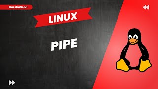 Linux Pipe  Tamil  HarshaSelvi [upl. by Pete]