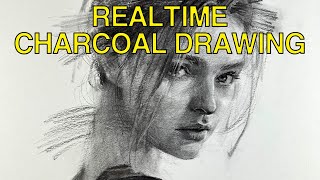 Realtime Charcoal Drawing 171 [upl. by Howlan975]