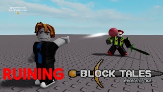 RUINING Block Tales in Roblox Exploiting [upl. by Barker90]