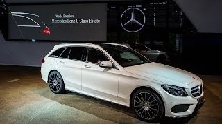 Weltpremiere 2014 MercedesBenz CKlasse TModell S205  Kombi  Vorstellung in Bremen [upl. by Ahsienom706]