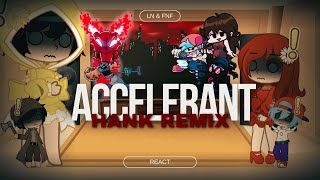 LN amp FNF React  FNF Hank Accelerant Remix  FNF Mod [upl. by Yenitirb]