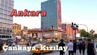 ANKARA Çankaya Kızılay Atakule  City walk 2024 [upl. by Aimet]