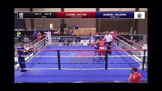 Curmel Moton vs Zabdiel Valdivia 2022 USA boxing Nationals 125 [upl. by Yelrihs]