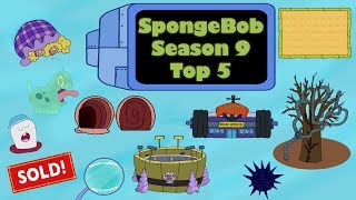 Top 5 BEST SpongeBob Season 9 Episodes [upl. by Defant582]