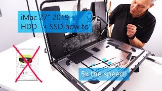 How to upgrade iMac 2019 from fusion HDD to SSD 4k [upl. by Nairdna904]