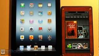 iPad 3 vs Kindle Fire Comparison Review [upl. by Burg141]