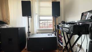 ROLL DEEP 10tik ft Leah acoustic version QSC K122’s amp YORKVILLE dual 15 Demo [upl. by Eelano]